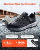 Steel Toe Shoes for Men US Size 13 Athletic Work Shoe Sneakers Black