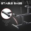 Soozier Steel Seated Calf Raise Machine Adjustable Leg Press Strength Training Gym Black