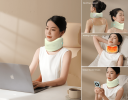 PSHZU5 neck massager neck support massage 360!nti-bow support 850 mAh endurance time 2h constant temperature hot compress