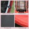 Outsunny 4.5FT Trampoline Jumping with Enclosure Net Springless Design and Safety Pad, Kids Trampoline for Ages 3 to 6