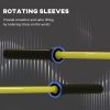 Soozier 7.2ft Weight Bar, Olympic Bar with Rotating Sleeves, Non-Slip Knurling Grip, 1500lbs Weight Capacity, Yellow