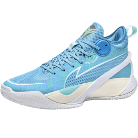 New couple basketball shoes men's sports shoes women's breathable cushioning non-slip wear-resistant gym training sports shoes (Color: BlueSize43)