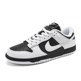 New black and white panda men and women low top shoes AJ men's shoes fashion all casual shoes shoes (Color: WhiteSize38)