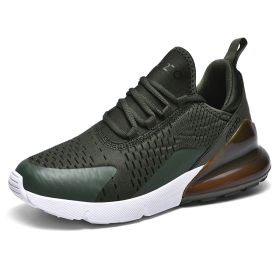 Men's and women's fashion trends all match sports shoes Fashion shoes casual breathable casual shoes men's fashion shoes (Color: Army greenSize46)