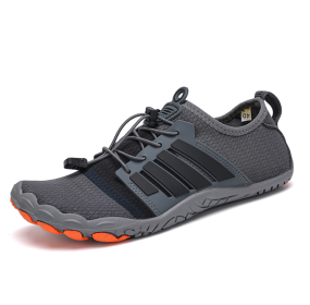 New couple fitness sneakers beach swimming shoes multifunctional outdoor shoes (Color: Dark greySize43)