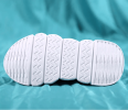 Spring and autumn new children's thick soled knitted vamp flying woven high top socks shoes breathable comfortable light outdoor leisure sports shoes