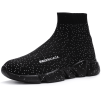 New high top breathable foot pedal men's and women's same couple shoes high bounce flying woven casual shoes