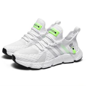 JJ tiger New popcorn and rubber patch coconut sports men's shoes breathable(35-44 Optional) (Color: WhiteSize42)