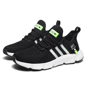 JJ tiger New popcorn and rubber patch coconut sports men's shoes breathable(35-44 Optional) (Color: BlackSize39)