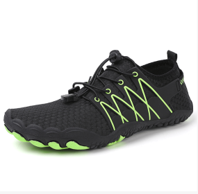 New couple fitness sneakers outdoor beach swimming shoes men's and women's outdoor fitness shoes (Color: BlackSize47)
