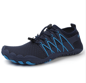 New couple fitness sneakers outdoor beach swimming shoes men's and women's outdoor fitness shoes (Color: Dark blueSize44)