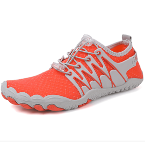New couple fitness sneakers outdoor beach swimming shoes men's and women's outdoor fitness shoes (Color: OrangeSize42)