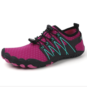 New couple fitness sneakers outdoor beach swimming shoes men's and women's outdoor fitness shoes (Color: PurpleSize42)