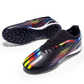 New men's and women's long nails broken nails professional game football shoes (Color: Black (broken nail)Size39)