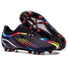 New men's and women's long nails broken nails professional game football shoes (Color: Black (spike)Size36)