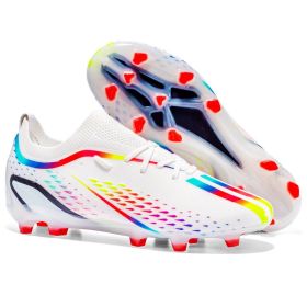 New men's and women's long nails broken nails professional game football shoes (Color: White (spike)Size44)