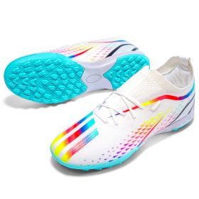 New men's and women's long nails broken nails professional game football shoes (Color: White (broken nail)Size38)
