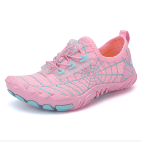 New children's fitness sports shoes outdoor beach swimming shoes upstream stream shoes (Color: PinkSize30)