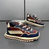High appearance level fashion elastic shock absorbency dirt resistant men's daddy shoes color contrast fashion men's casual shoes