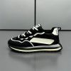 High appearance level fashion elastic shock absorbency dirt resistant men's daddy shoes color contrast fashion men's casual shoes