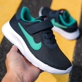 Children's shoes new trend breathable comfortable mesh running shoes for men and women children's shoes Student sports shoes 28-40 (Color: BlueSize36)