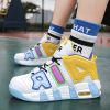 New men's and women's trend fashion personality basketball sneakers fashion match men's sneakers 5 colors