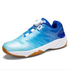 New seamless cutting process breathable shock absorption wear-resistant non-slip children's tennis badminton shoes Sports tennis shoes 30-41 (Color: BlueSize36)
