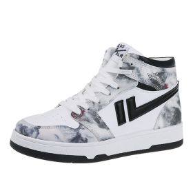 Women's new comfortable breathable fashion high top board shoes sports casual shoes (Color: GraySize38)