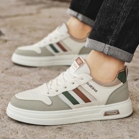 New men's casual casual shoes with light breathable board fashion trend men's casual sports shoes 39-44 (Color: Rice brownSize41)
