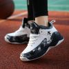 New students comfortable breathable trend basketball shoes high top fashion children sports shoes 31-40