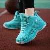 New students comfortable breathable trend basketball shoes high top fashion children sports shoes 31-40