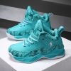 New students comfortable breathable trend basketball shoes high top fashion children sports shoes 31-40