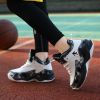 New students comfortable breathable trend basketball shoes high top fashion children sports shoes 31-40
