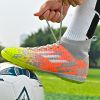 New high top Mandarin duck two-color long spike broken spike football sneakers