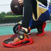Explosive basketball shoes boys' and girls' sneakers summer breathable boys' sneakers Middle school kids student sneakers
