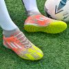 New high top Mandarin duck two-color long spike broken spike football sneakers