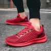 2024 new men's sports shoes flying woven leisure running shoes