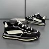 High appearance level fashion elastic shock absorbency dirt resistant men's daddy shoes color contrast fashion men's casual shoes