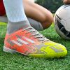 New high top Mandarin duck two-color long spike broken spike football sneakers