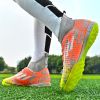 New high top Mandarin duck two-color long spike broken spike football sneakers