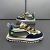 High appearance level fashion elastic shock absorbency dirt resistant men's daddy shoes color contrast fashion men's casual shoes
