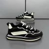 High appearance level fashion elastic shock absorbency dirt resistant men's daddy shoes color contrast fashion men's casual shoes