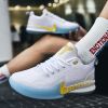 New comfortable breathable sports shoes men's anti-slip wear sports shoes youth professional combat basketball sports shoes