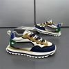High appearance level fashion elastic shock absorbency dirt resistant men's daddy shoes color contrast fashion men's casual shoes