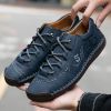 Explosive fashion trend men's handsewn casual leather shoes men's fashion shoes 38-48 leather size