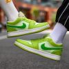New Air Force AJ1 green apple couple shoes men's sports basketball shoes fashion trend match men's and women's casual sports shoes 36-45