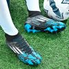 New high top Mandarin duck two-color long spike broken spike football sneakers