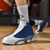 JJ tiger Big size men's basketball shoes Rubber soles ring men's shoes (35-47 Optional)