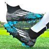 New high top Mandarin duck two-color long spike broken spike football sneakers