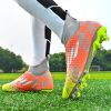 New high top Mandarin duck two-color long spike broken spike football sneakers